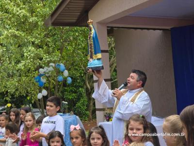 Rio Bonito do IguaÃ§u - Festa N.S. Aparecida atraÃ­ FiÃ©is em Barra Mansa do IguaÃ§u